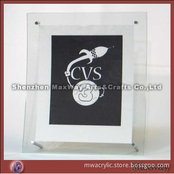 Transparent Large Desk Top Acrylic Glass Photo Frame